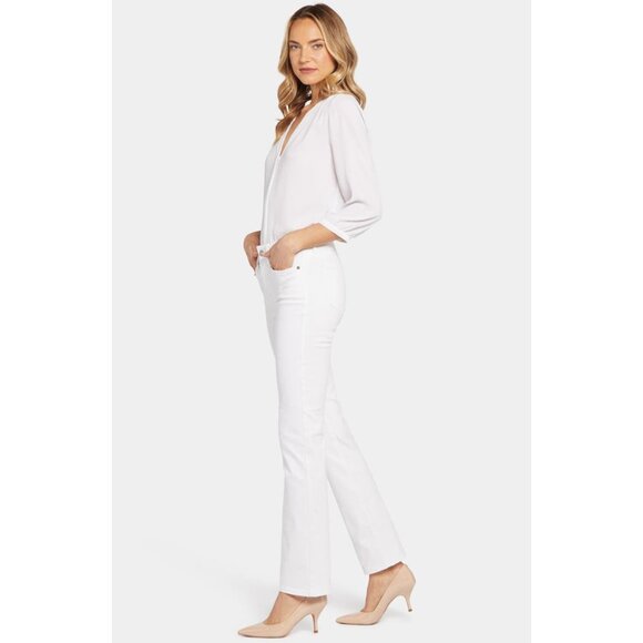 NWT NYDJ Womens Size 2 2x32 Optic White Marilyn Straight Leg Stretch Jeans NEW - Picture 7 of 8